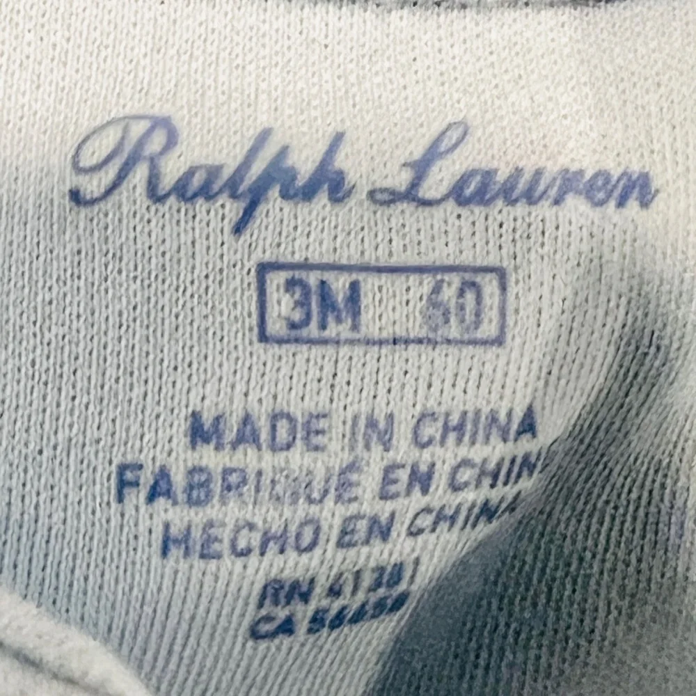 Ralph Lauren Boy Onesie Coverall | 3 Months | Preowned - Picture 8 of 8